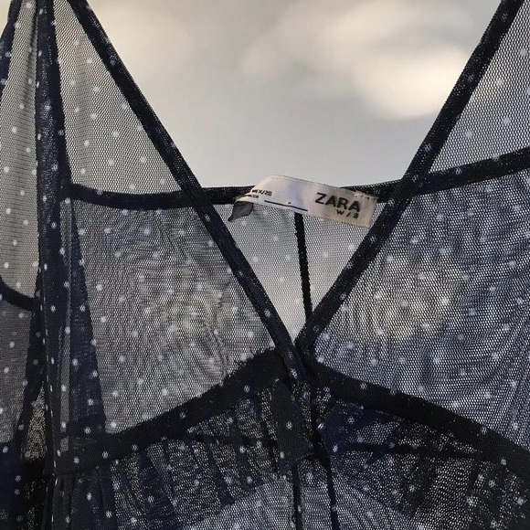 Zara sheer ruffle dress - Picture 2 of 3